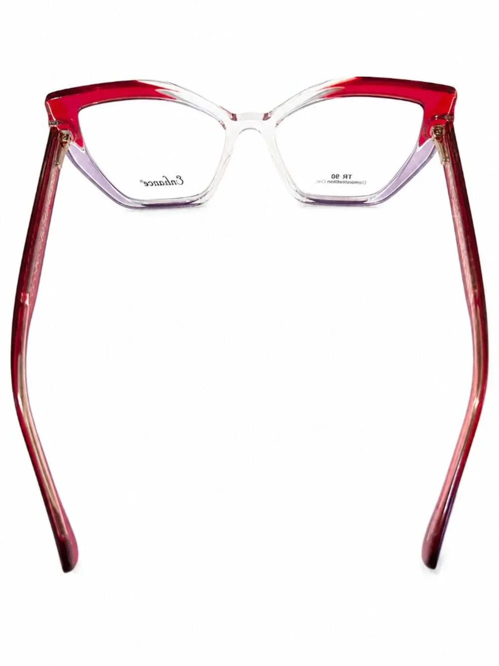 Enhance EN4488 Red Crystal 54-17-150 Eyeglass Frames